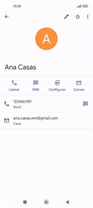 Pulsa el número de teléfono deseado. Pulsa el número de teléfono deseado.