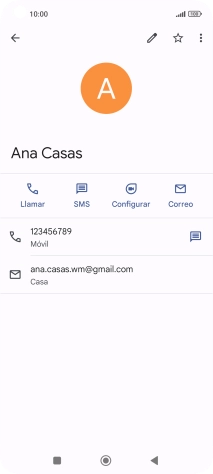 Pulsa el número de teléfono deseado. Pulsa el número de teléfono deseado.