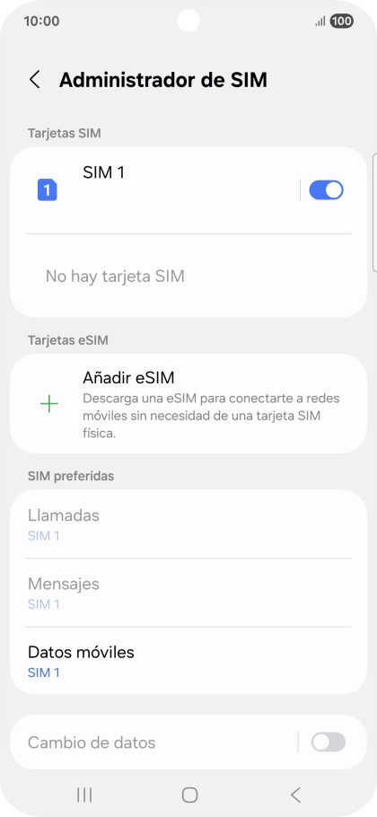 Pulsa Añadir eSIM.
