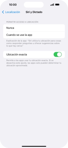 Pulsa el ajuste deseado para activar o desactivar la función. Pulsa el ajuste deseado para activar o desactivar la función.