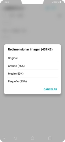 Pulsa el ajuste deseado. Pulsa el ajuste deseado.