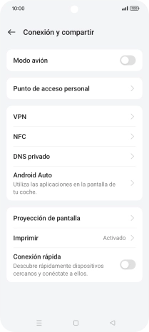 Pulsa Punto de acceso personal. Pulsa Punto de acceso personal.