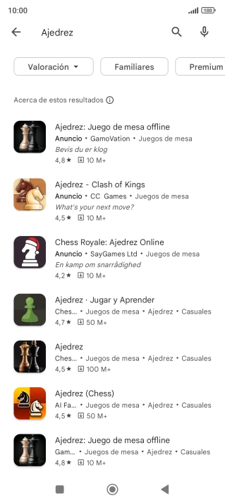 Pulsa la app deseada. Pulsa la app deseada.