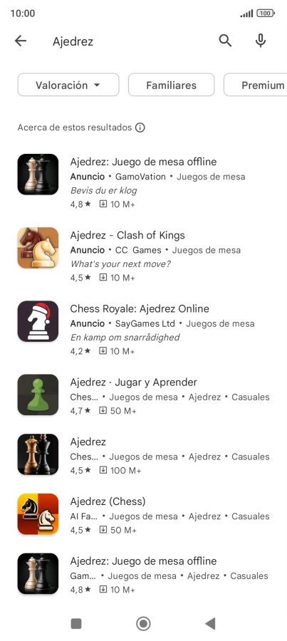 Pulsa la app deseada. Pulsa la app deseada.