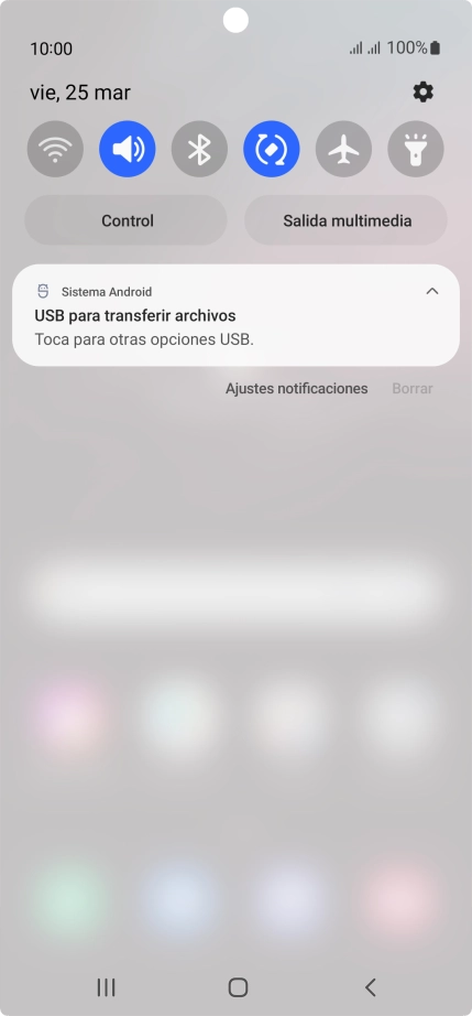 Pulsa Toca para otras opciones USB.. Pulsa Toca para otras opciones USB..
