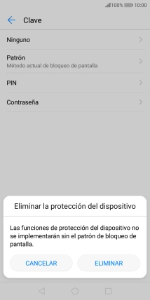 Pulsa ELIMINAR.