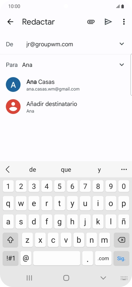 Pulsa el contacto deseado. Pulsa el contacto deseado.