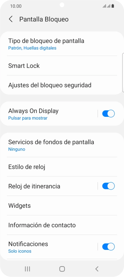 Pulsa Tipo de bloqueo de pantalla e introduce el código de seguridad extra que has creado anteriormente. Pulsa Tipo de bloqueo de pantalla e introduce el código de seguridad extra que has creado anteriormente.