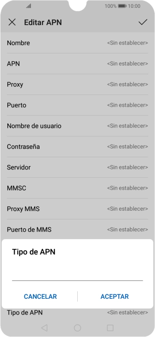 Introduce default y pulsa ACEPTAR. Introduce default y pulsa ACEPTAR.