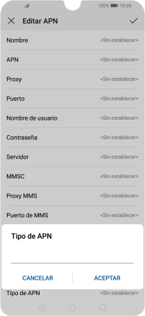 Introduce default y pulsa ACEPTAR. Introduce default y pulsa ACEPTAR.