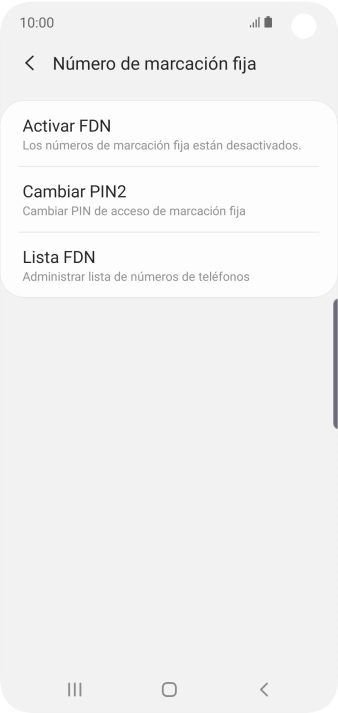 Pulsa Activar FDN. Pulsa Activar FDN.