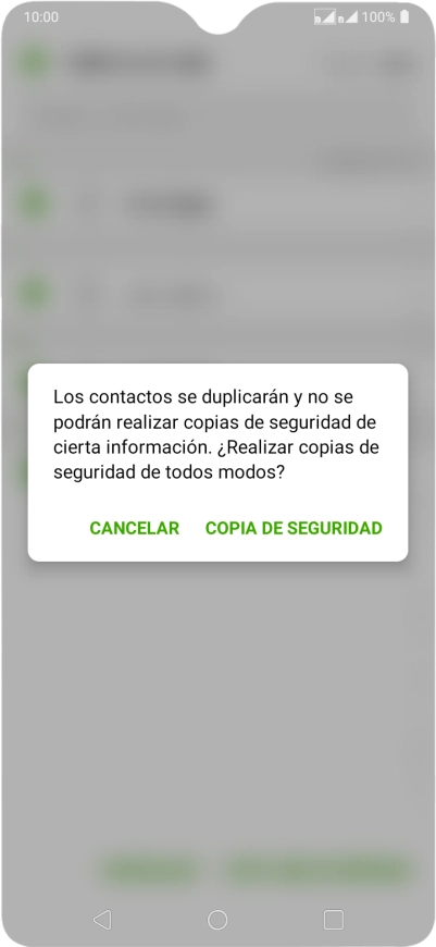 Pulsa COPIA DE SEGURIDAD. Pulsa COPIA DE SEGURIDAD.