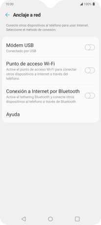 Pulsa Punto de acceso Wi-Fi. Pulsa Punto de acceso Wi-Fi.