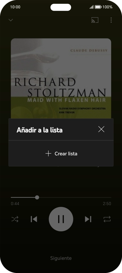 Pulsa Crear lista. Pulsa Crear lista.