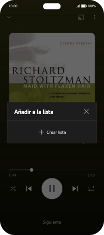 Pulsa Crear lista. Pulsa Crear lista.