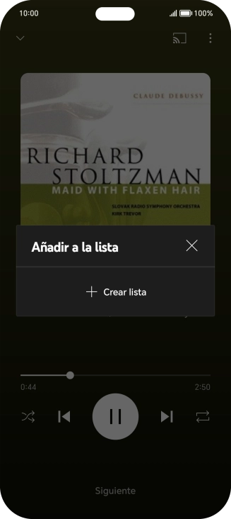 Pulsa Crear lista. Pulsa Crear lista.