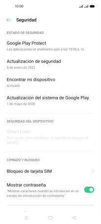Pulsa Bloqueo de tarjeta SIM. Pulsa Bloqueo de tarjeta SIM.