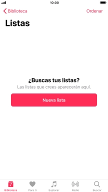 Pulsa Nueva lista. Pulsa Nueva lista.