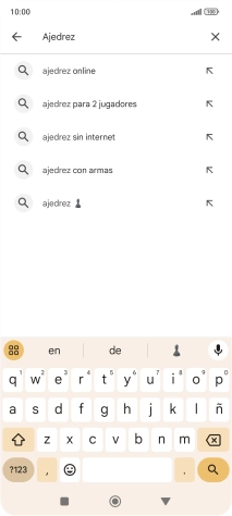 Introduce el nombre del tema o de la app y pulsa el icono de búsqueda. Introduce el nombre del tema o de la app y pulsa el icono de búsqueda.