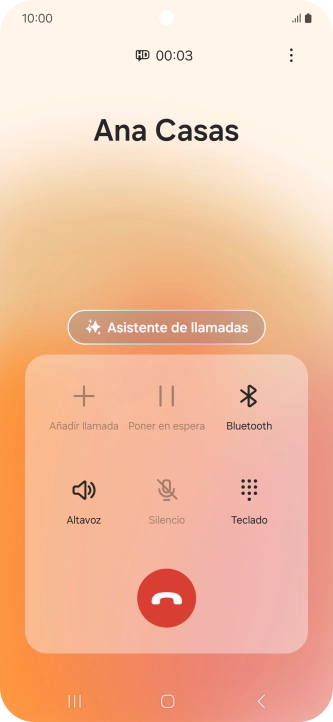 Pulsa Asistente de llamadas cuando tengas una llamada en curso. Pulsa Asistente de llamadas cuando tengas una llamada en curso.