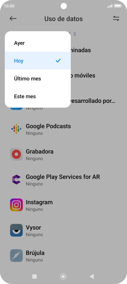 Pulsa el ajuste deseado. Pulsa el ajuste deseado.