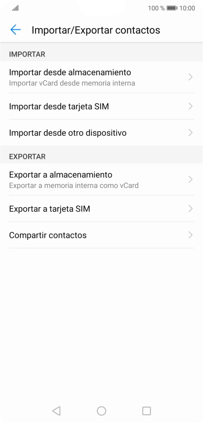 Pulsa Importar desde tarjeta SIM. Pulsa Importar desde tarjeta SIM.