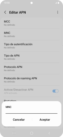 Introduce 01 y pulsa Aceptar. Introduce 01 y pulsa Aceptar.