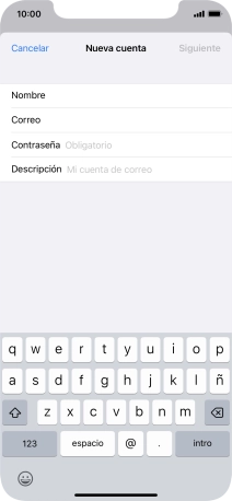 Pulsa Contraseña e introduce la contraseña de tu cuenta de correo electrónico. Pulsa Contraseña e introduce la contraseña de tu cuenta de correo electrónico.