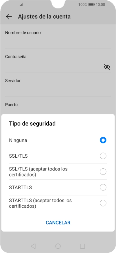 Pulsa Ninguna para desactivar la función. Pulsa Ninguna para desactivar la función.