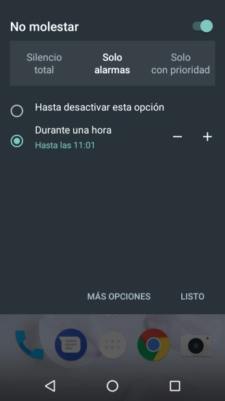Si activas la función, pulsa LISTO. Si activas la función, pulsa LISTO.
