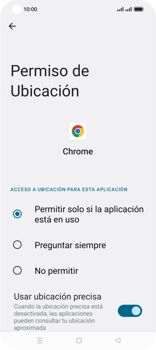 Pulsa el ajuste deseado. Pulsa el ajuste deseado.