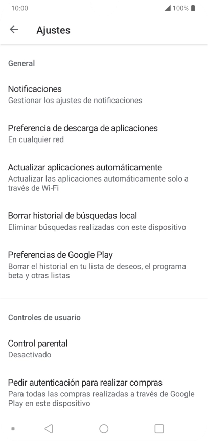 Pulsa Actualizar aplicaciones automáticamente. Pulsa Actualizar aplicaciones automáticamente.