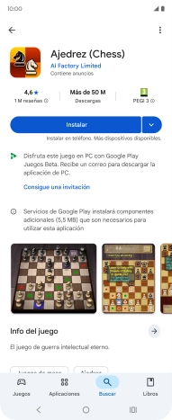 Pulsa Instalar y sigue las indicaciones de la pantalla para instalar la app. Pulsa Instalar y sigue las indicaciones de la pantalla para instalar la app.