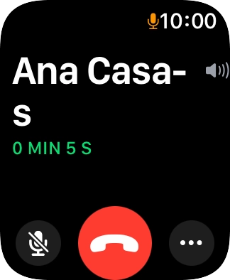 Pulsa el icono de finalizar para terminar la llamada y regresar a la pantalla de inicio. Pulsa el icono de finalizar para terminar la llamada y regresar a la pantalla de inicio.