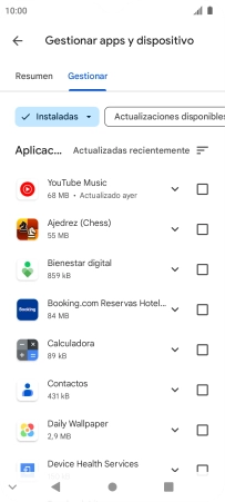 Pulsa la app deseada. Pulsa la app deseada.