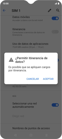 Pulsa ACEPTAR para activar la función. Pulsa ACEPTAR para activar la función.