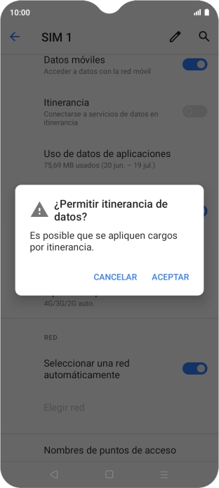 Pulsa ACEPTAR para activar la función. Pulsa ACEPTAR para activar la función.