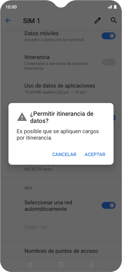 Pulsa ACEPTAR para activar la función. Pulsa ACEPTAR para activar la función.