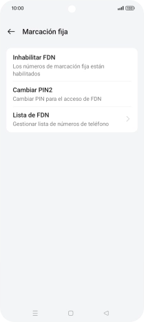 Pulsa Inhabilitar FDN. Pulsa Inhabilitar FDN.
