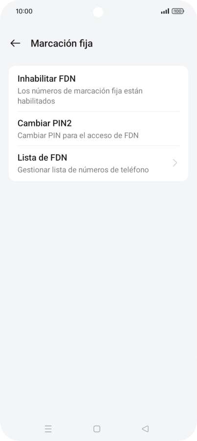 Pulsa Inhabilitar FDN. Pulsa Inhabilitar FDN.