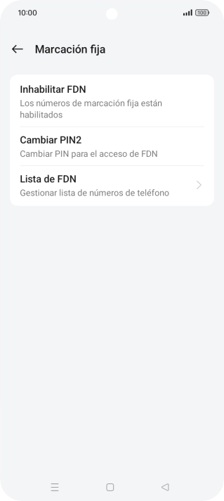 Pulsa Inhabilitar FDN. Pulsa Inhabilitar FDN.