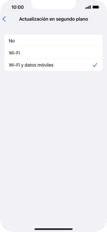 Para desactivar la actualización de apps en ejecución, pulsa No. Para desactivar la actualización de apps en ejecución, pulsa No.