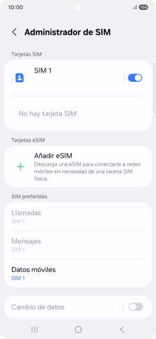 Pulsa Añadir eSIM.