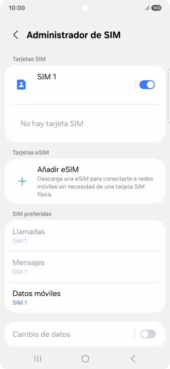 Pulsa Añadir eSIM.