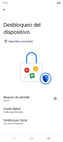 Pulsa Bloqueo de pantalla e introduce el código de seguridad extra que has creado anteriormente. Pulsa Bloqueo de pantalla e introduce el código de seguridad extra que has creado anteriormente.