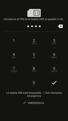 Si lo solicita el teléfono, introduce el código PIN y pulsa el icono de aceptar. Si lo solicita el teléfono, introduce el código PIN y pulsa el icono de aceptar.