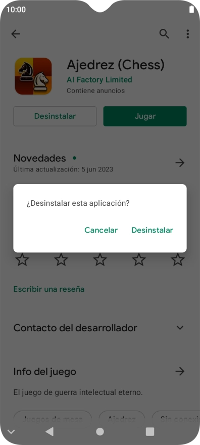 Pulsa Desinstalar. Pulsa Desinstalar.