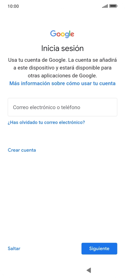 Sigue las indicaciones de la pantalla para terminar la activación. Sigue las indicaciones de la pantalla para terminar la activación.