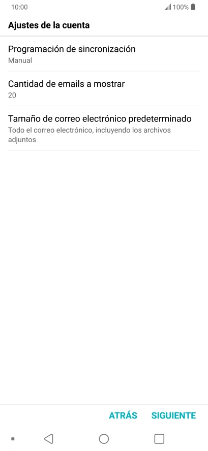 Pulsa Programación de sincronización. Pulsa Programación de sincronización.