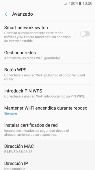 Pulsa el indicador junto a 